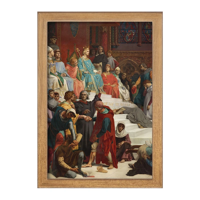 تابلو خندالو مدل نقاشی سنت لوئیس اجرای عدالت اثر الکساندر کابانل کد F12170