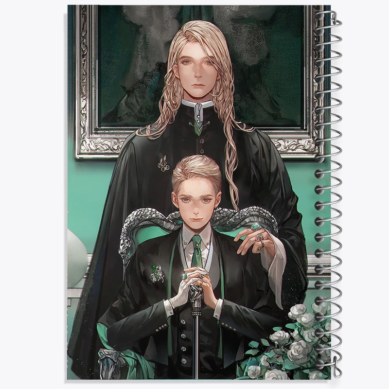 دفتر ژورنال نویسی 50 برگ خندالو مدل نقطه ای طرح مالفوی هری پاتر (Harry Potter) کد N2431