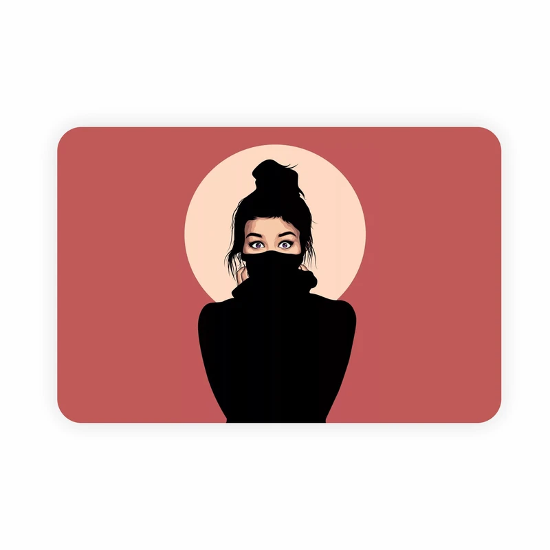 ماوس پد مدل دختر صورتی