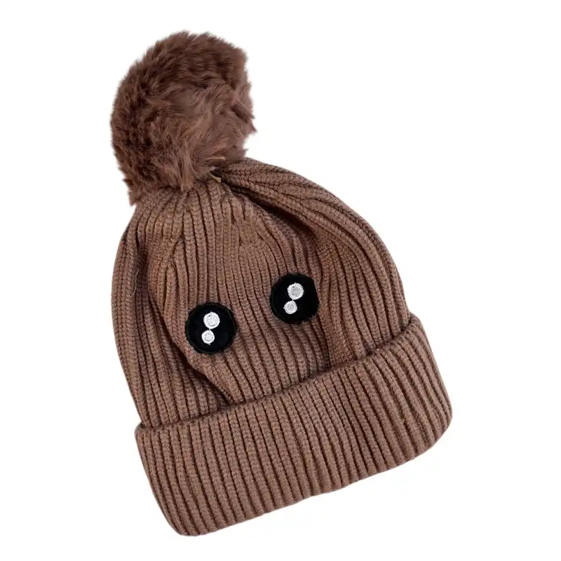 کلاه بافتنی بچگانه مدل چشمی RO_183