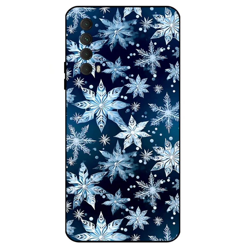 کاور مگافون طرح برف مدل 2824 مناسب برای گوشی موبایل هوآوی Y7A 