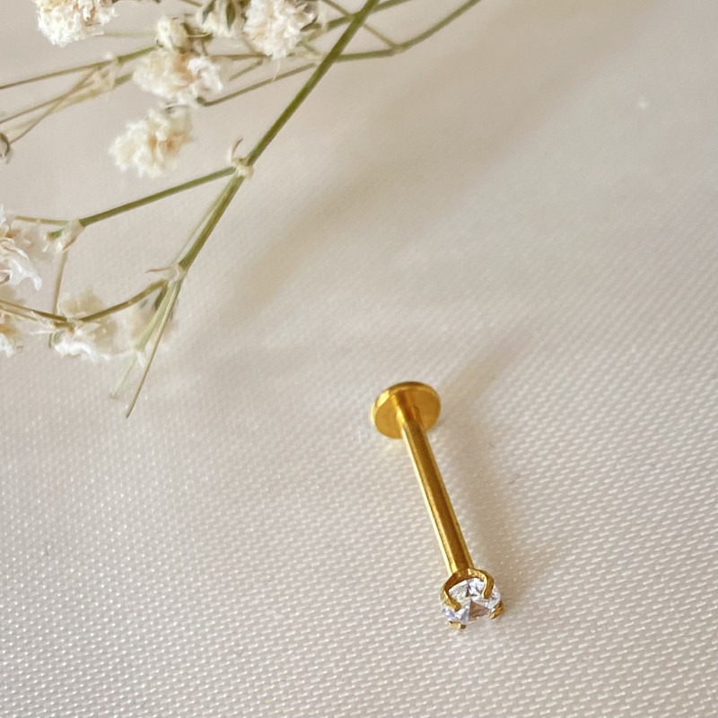 پیرسینگ مدل تک نگین کد B