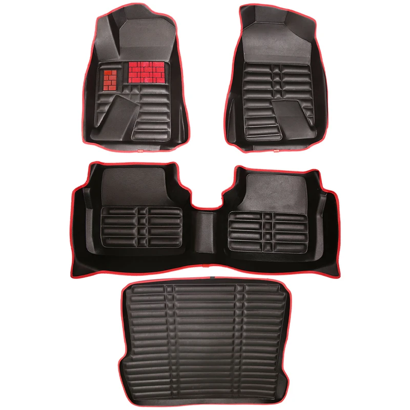 کفپوش پنج بعدی خودرو مدل LS مناسب برای پژو 405 به همراه کفپوش صندوق 