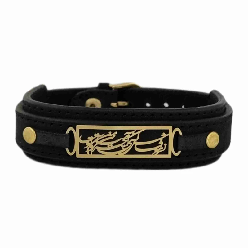 دستبند طلا 18 عیار مردانه لیردا مدل شعر نشود فاش کسی آنچه میان من و توست p6780