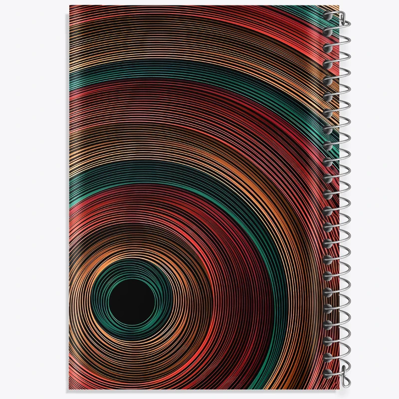 دفتر لیست خرید 50 برگ خندالو طرح دایره های رنگی کد N4756