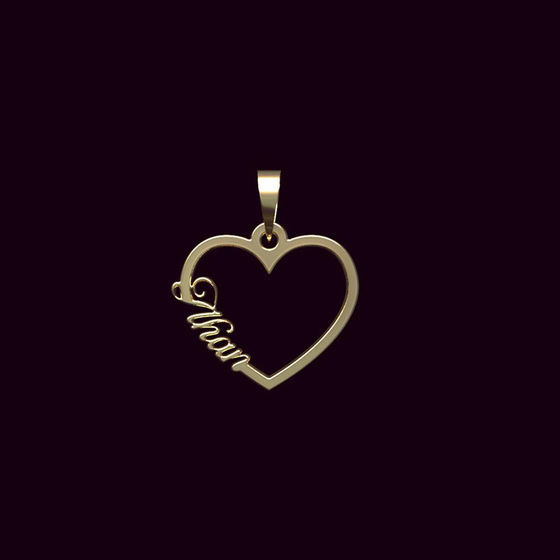 آویز گردنبند طلا 18 عیار زنانه مدوپد مدل اسم ایلحان ilhan کد PB1-10620