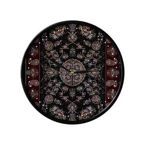 ساعت دیواری مدوپد طرح فرش قم ترنجی مدل C-Ghom042