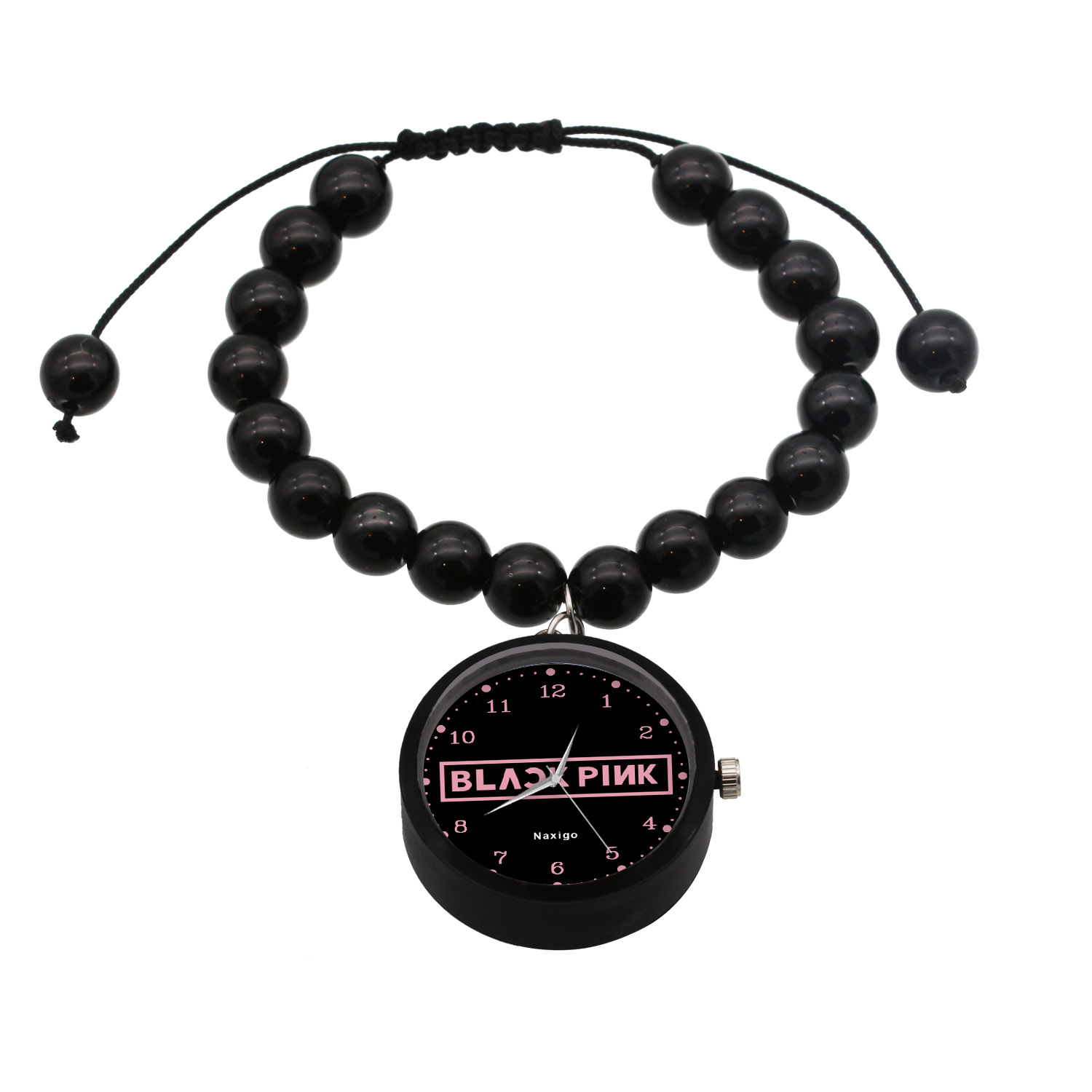 ساعت مچی عقربه ای ناکسیگو مدل بلک پینک کد BF11836