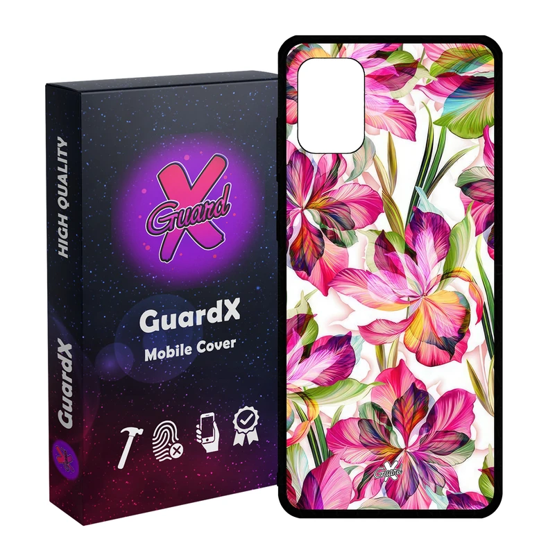 کاور گارد ایکس طرح گل مدل Glass10677 مناسب برای گوشی موبایل سامسونگ Galaxy A31