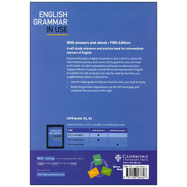 کتاب ENGLISH GRAMMAR IN USE اثر raymond murphy انتشارات زبان مهر