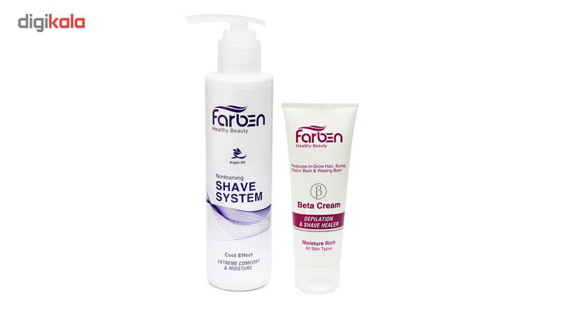 پک اصلاح فاربن مدل Nonfoaming و کرم بعد اصلاح مدل Beta حجم 275