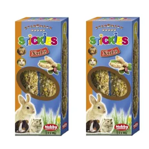غذای تشویقی جوندگان نوبی مدل Stickies Nuts بسته 4 عددی