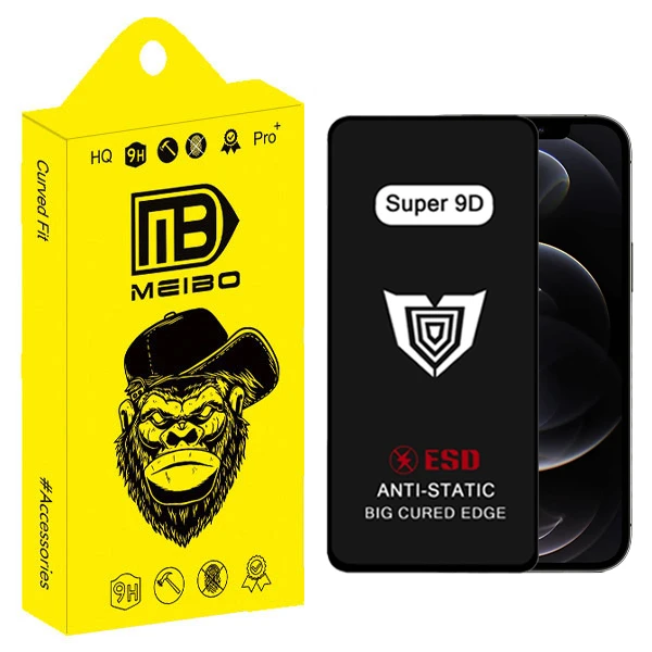 محافظ صفحه نمایش میبو مدل Super 9D Pro مناسب برای گوشی موبایل اپل IPhone 12 Pro Max