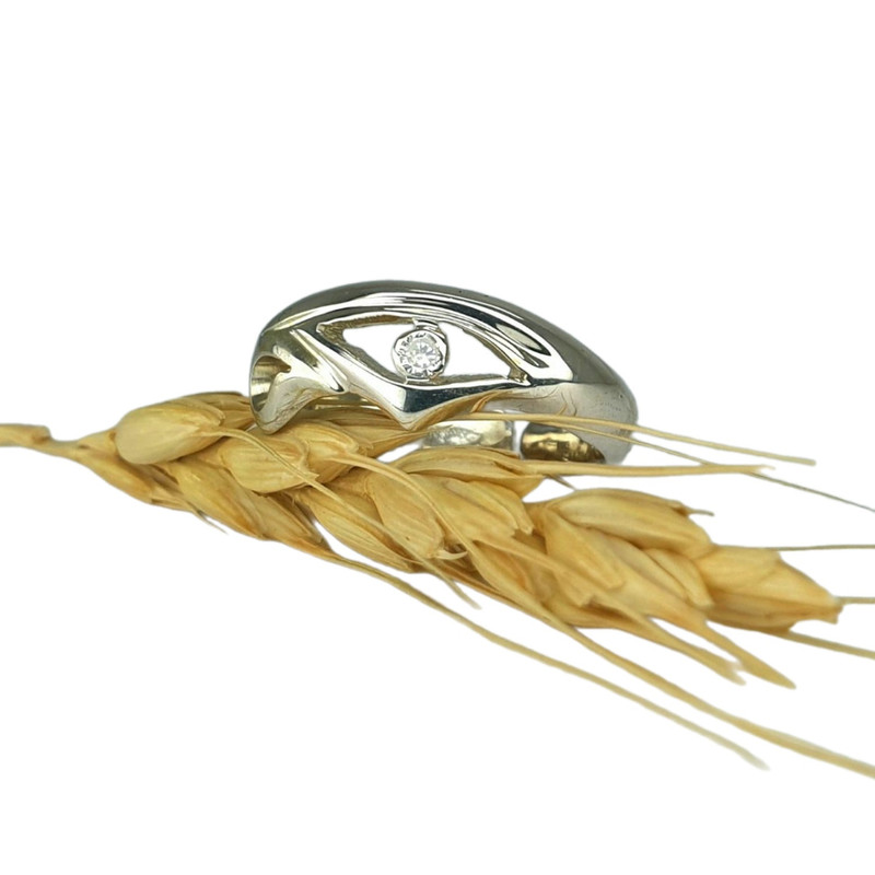 انگشتر نقره زنانه مدل نگاه