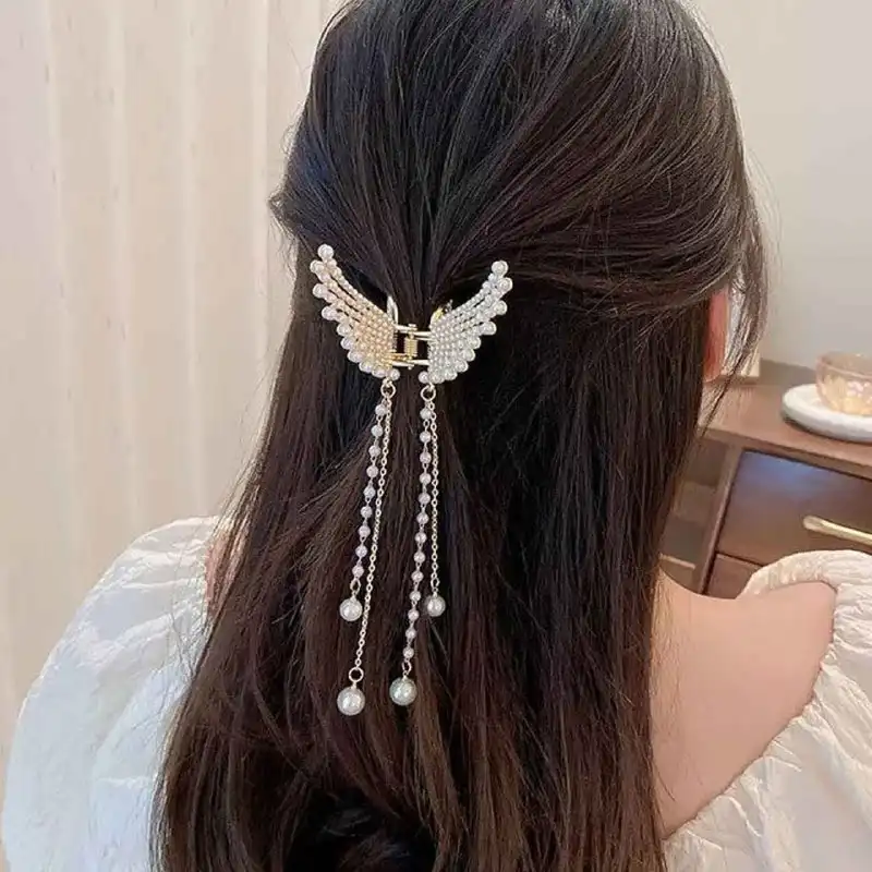 کلیپس مو زنانه مدل فرشته آویزدار