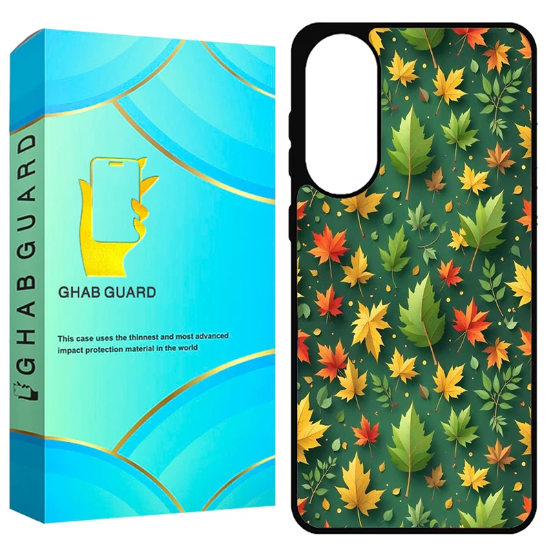 کاور قاب گارد طرح برگ پاییزی مدل S25EG مناسب برای گوشی موبایل سامسونگ Galaxy S25 Edge