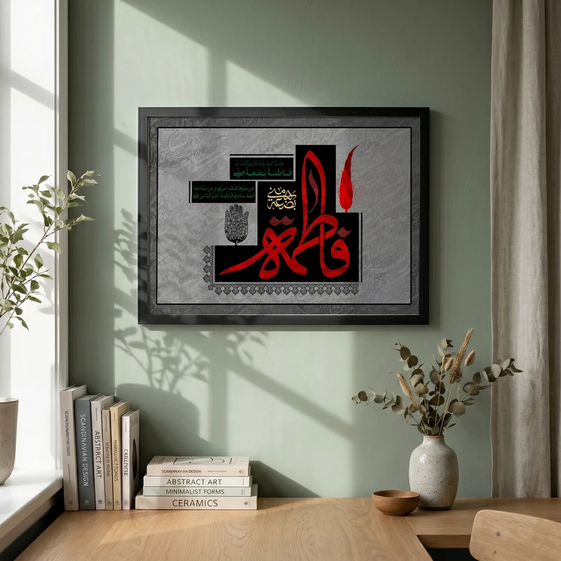 تابلو طرح مذهبی مدل G14759 فریم مشکی