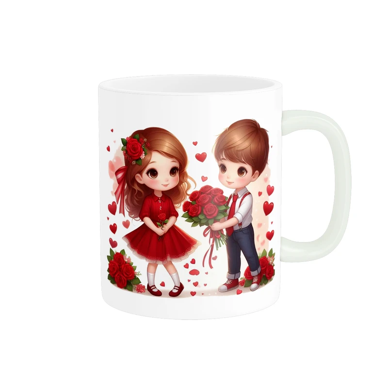 ماگ پاد آفرین مدل فانتزی طرح قلب عشق love عاشقانه کادو کد p12022