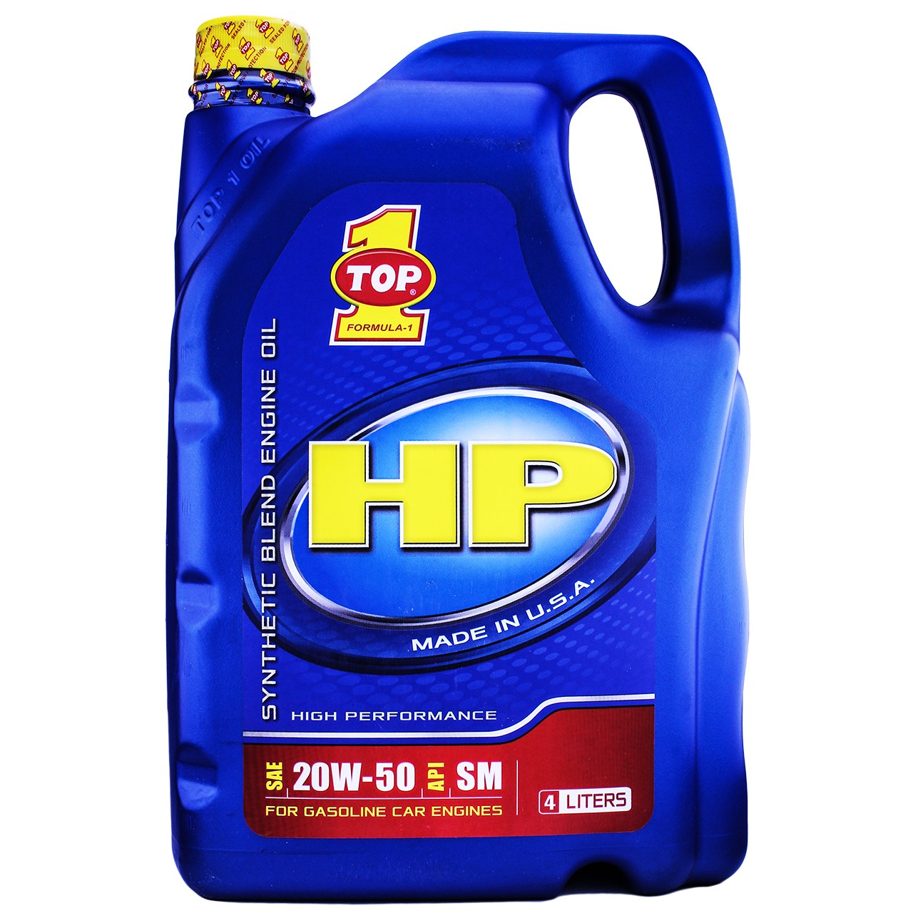 روغن موتور خودرو تاپ وان مدل HP 20W-50 حجم 4 لیتر