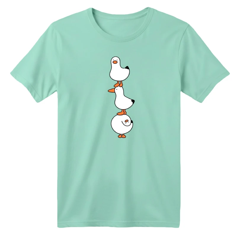 تی شرت آستین کوتاه بچگانه مدل اردک های بامزه