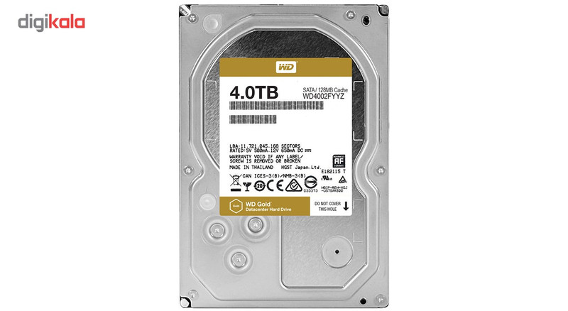 هارددیسک اینترنال وسترن دیجیتال مدل Gold WD4002FYYZ ظرفیت 4 ترابایت 2