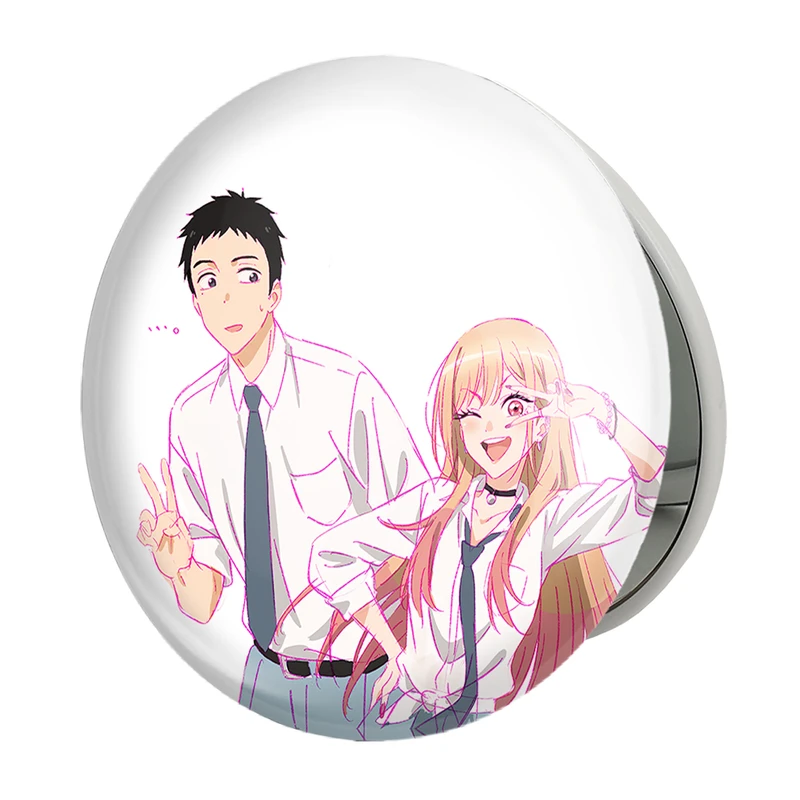 آینه جیبی خندالو طرح مارین و گوجو انیمه دارلینگ در فرنکس مدل تاشو کد 12926 