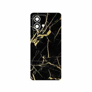 MAHOOT Graphite_Gold_Marble Cover Sticker for Motorola Moto G84