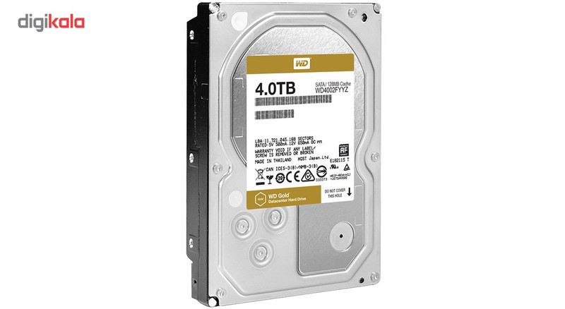 هارددیسک اینترنال وسترن دیجیتال مدل Gold WD4002FYYZ ظرفیت 4 ترابایت 3
