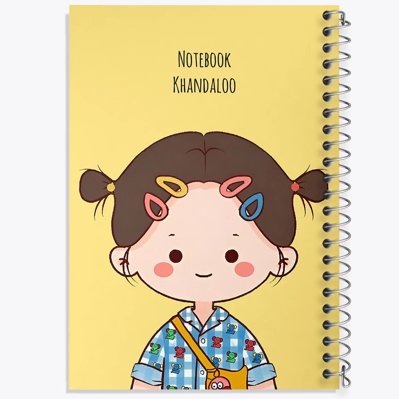 دفتر نقاشی 50 برگ خندالو طرح دخترانه کیوت کد N4157