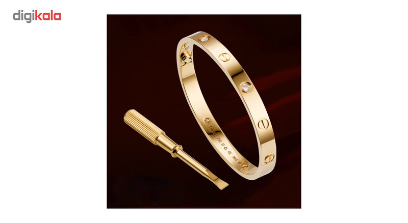 دستبند شهر شیک طرح کارتیر لاو مدل D224 سایز 7