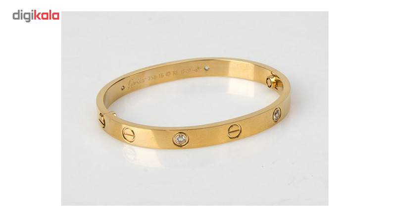 دستبند شهر شیک طرح کارتیر لاو مدل D224 سایز 7