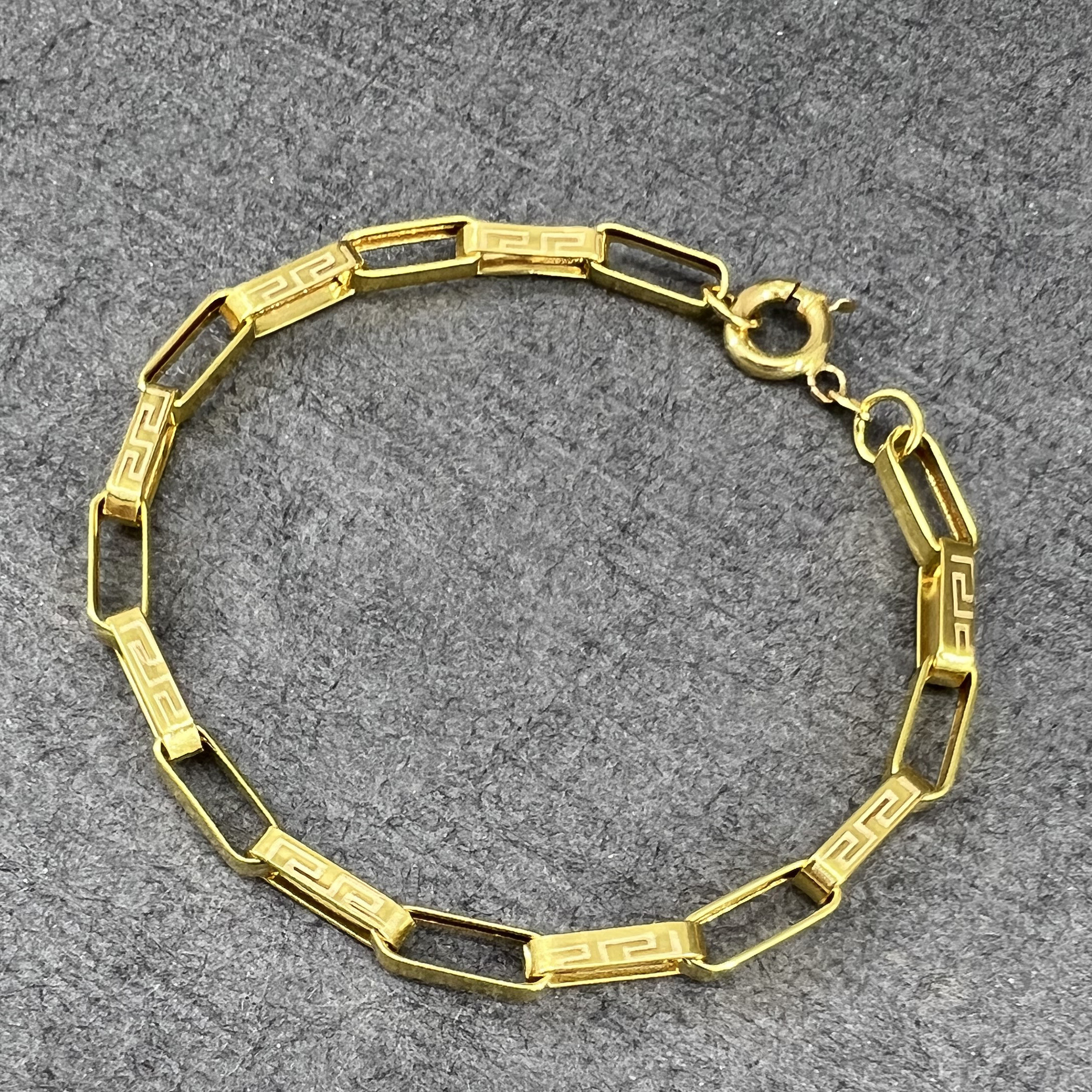 دستبند طلا 18 عیار مردانه دوست خوب مدل dk067