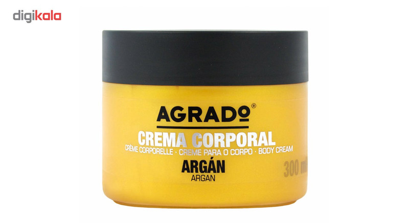 کرم مغذی بدن آگرادو حاوی روغن آرگان حجم 300 میل