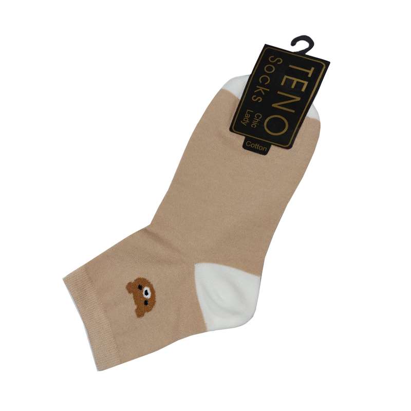 جوراب دخترانه تنو مدل خرسی 140006