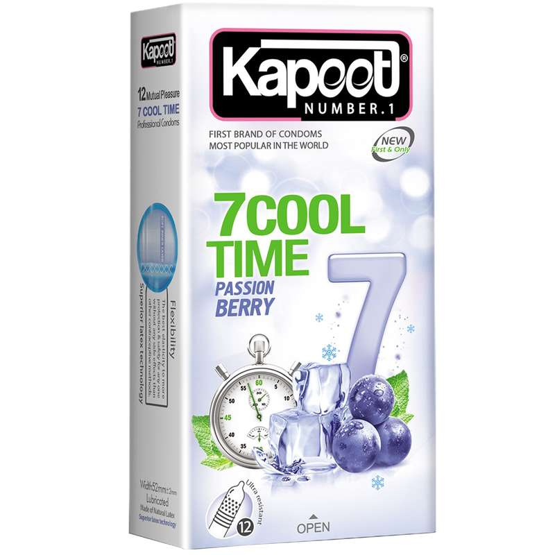 کاندوم کاپوت مدل 7Cool Time بسته 12 عددی کاندوم کاپوت مدل 7Cool Time بسته 12 عددی