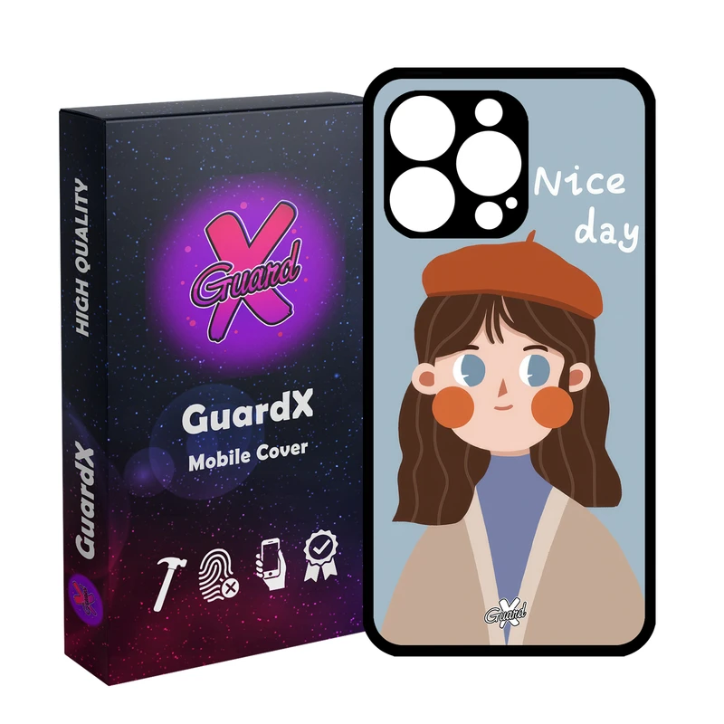 کاور گارد ایکس طرح دختر مدل Glass10628 مناسب برای گوشی موبایل اپل iPhone 13 Pro