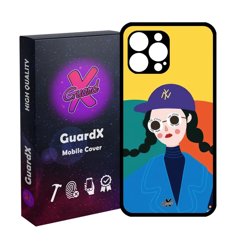 کاور گارد ایکس طرح Girl مدل Glass10629 مناسب برای گوشی موبایل اپل iPhone 12 Pro