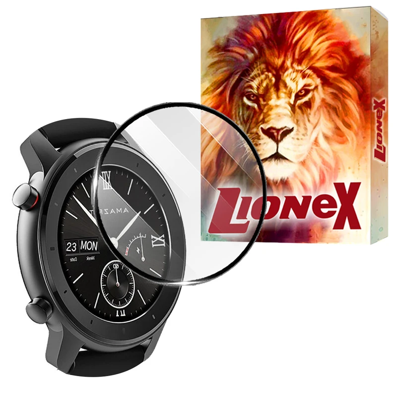 محافظ صفحه نمایش لایونکس مدل LWPM مناسب برای ساعت هوشمند امیزفیت GTR 47mm