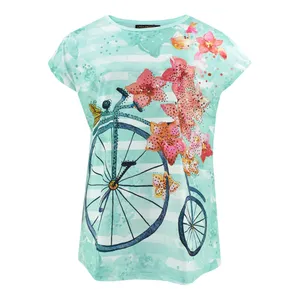 تی شرت آستین کوتاه زنانه مدل M3405