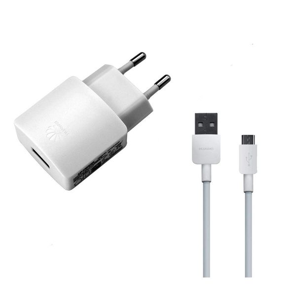 شارژر دیواری مدل HW-050200E2W همراه با کابل microUSB شارژر دیواری مدل HW-050200E2W همراه با کابل microUSB