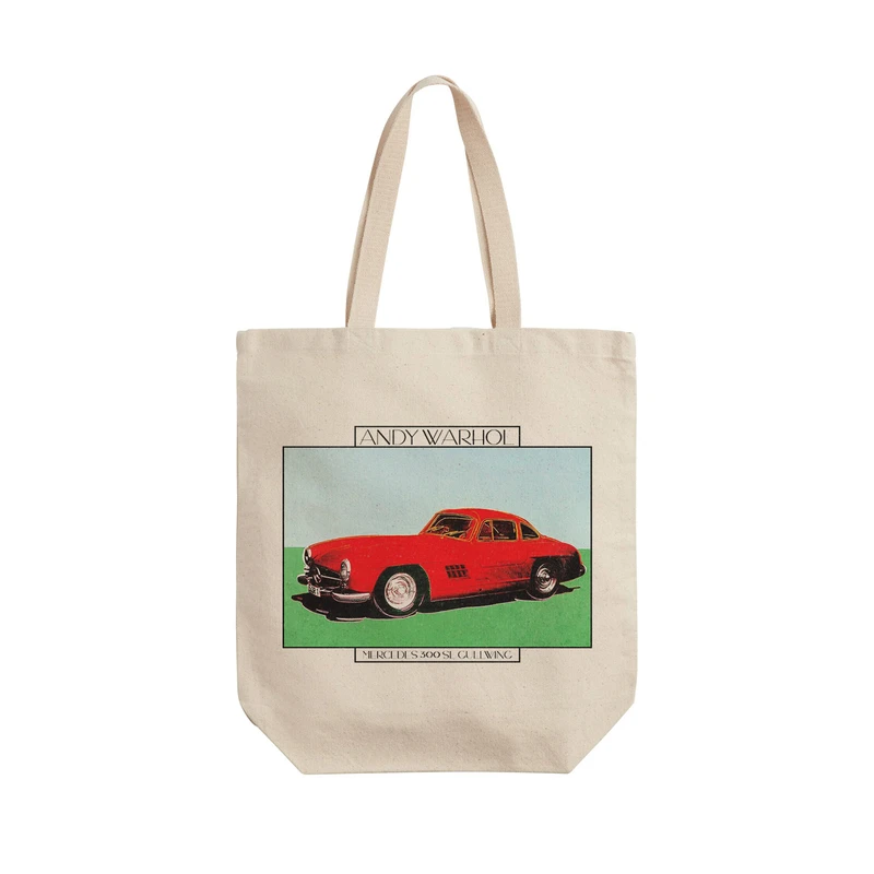 ساک خرید ترمه طراحان ایده مدل بنز 300 sl گول وینگ از وارهول کد art0854 - L