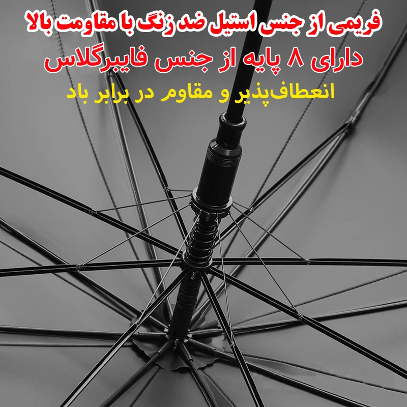 عکس شماره 4 : چتر 8 پره گلد ایر مدل petal قطر 100 سانتی-متر