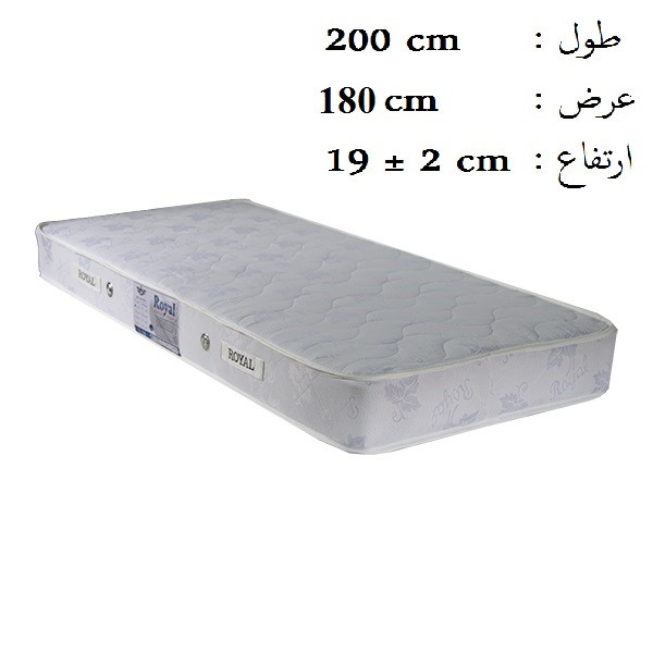 تشک رویال مدل آرام فنری کد M02 دو نفره سایز 200 × 180 سانتی‌ متر