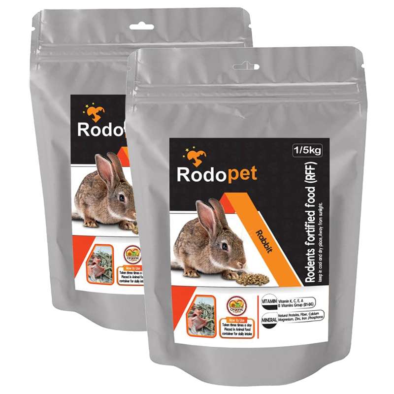غذای خرگوش ردوپت مدل RR1500 وزن 1500 گرم بسته بندی 2 عددی