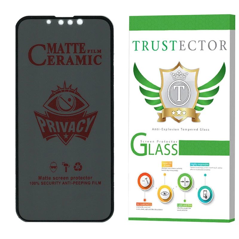 محافظ صفحه نمایش سرامیکی حریم شخصی تراستکتور مدل PRCTA مناسب برای گوشی موبایل اپل iPhone 13 Pro Max