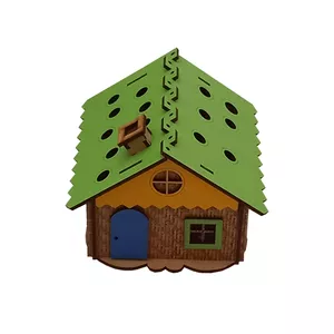 قلمدان چوبی مدل کلبه جنگلی کد 001