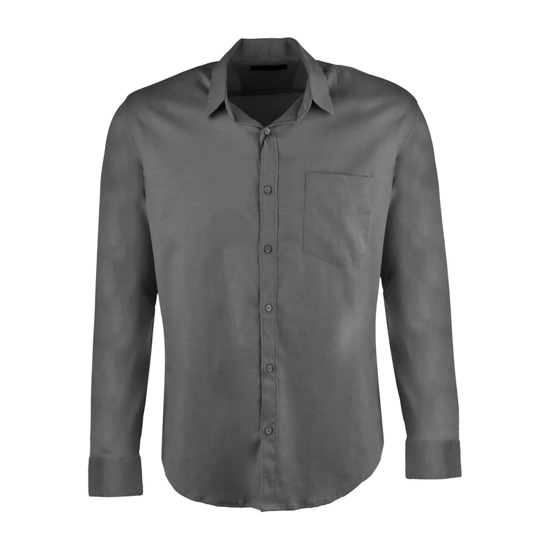 پیراهن آستین بلند یقه برگردان مردانه مدل MDSS-CH2984