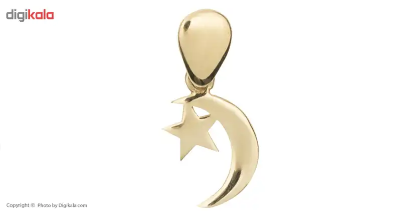 آویز گردنبند طلا 18 عیار زنانه ماهک مدل MM0590