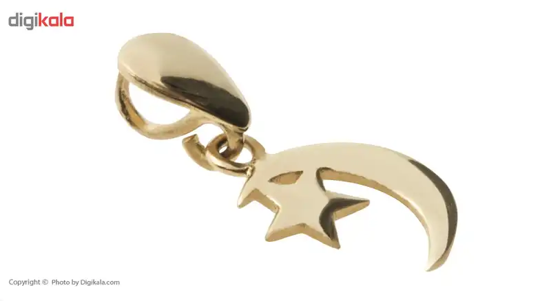 آویز گردنبند طلا 18 عیار زنانه ماهک مدل MM0590