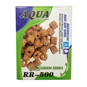 سرامیک آکواریوم آکوا مدل Red Bio Ring بسته 500 گرمی